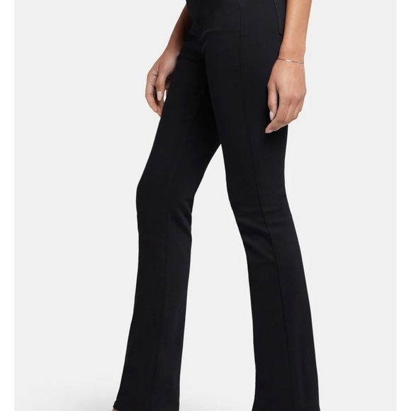 NWT NYDJ Billie Mini Bootcut Jeans In Sure Stretch® Denim With High Rise Black - Picture 7 of 16